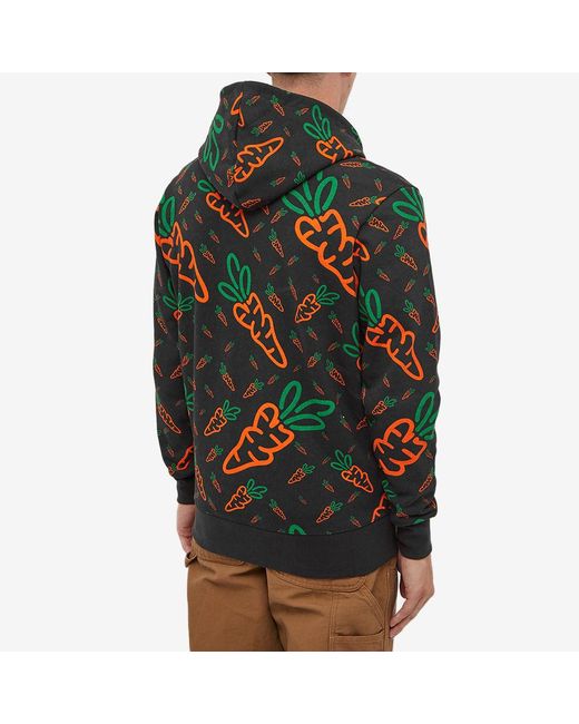 Carrots by Anwar Carrots All Over Carrots Zip Hoody in Green for