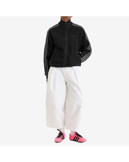 adidas Denim Firebird Track Top in Black | Lyst