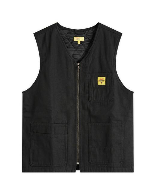 ICECREAM Black Canvas Work Vest for men