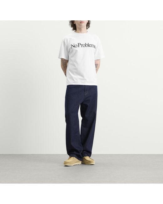 No Problemo White Ss Tee for men