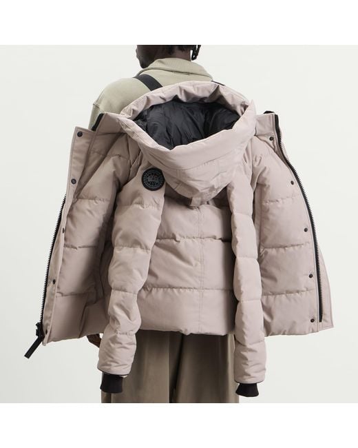 Canada Goose Gray Wyndham Parka Jacket Disc for men