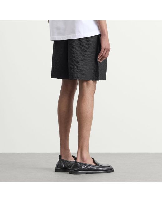 MKI Miyuki-Zoku Black Presented By End. Seersucker Shorts for men