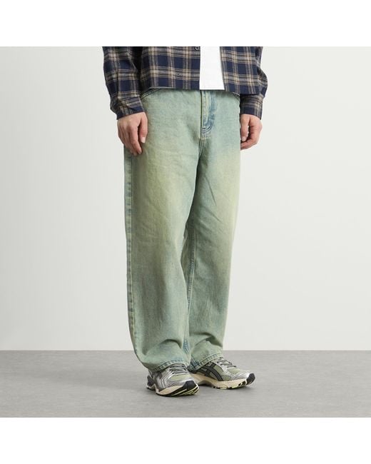 Butter Goods Green Trim Baggy Denim Jeans for men