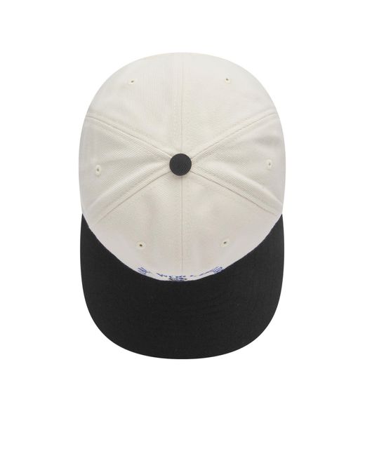 Obey White Chaos 6 Panel Snapback Cap for men