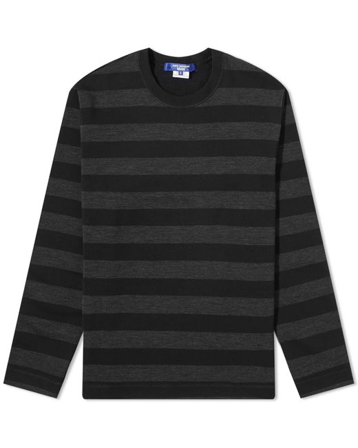 Junya Watanabe Black Stripe Long Sleeve T-shirt for men