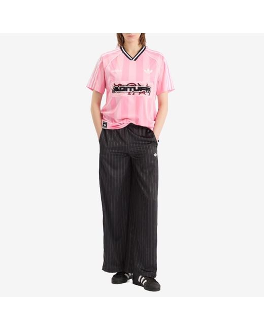 Adidas Pink Striped Jersey