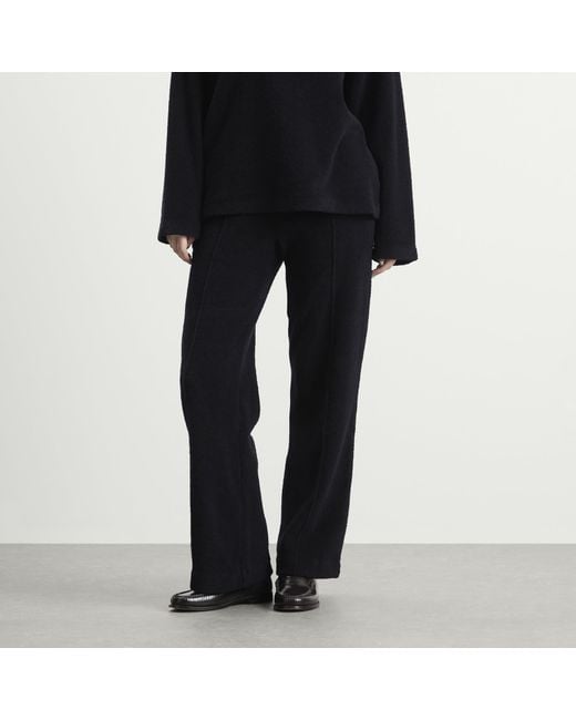 Auralee Blue Pile Trousers
