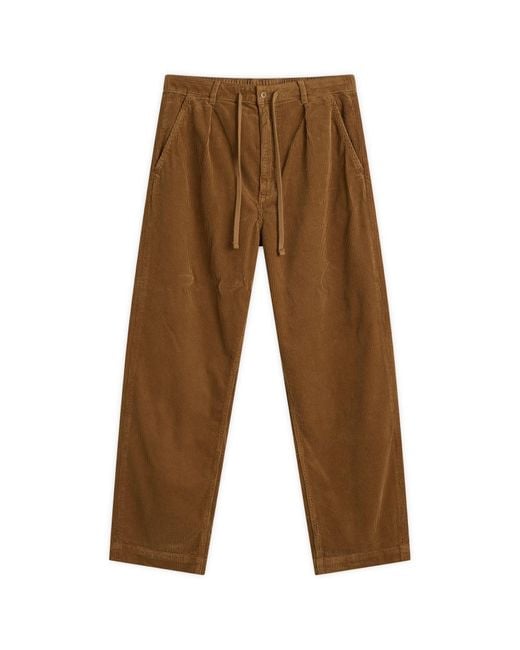 Polo Ralph Lauren Brown Pleated Corduroy Easy Pants for men