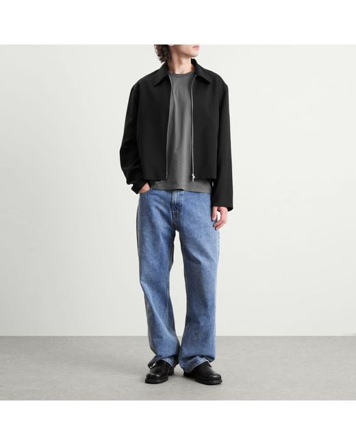 Our Legacy Black Wool Mini Zip Jacket for men