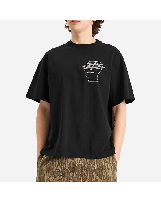 Brain Dead Black Neuro Free Association T-Shirt for men