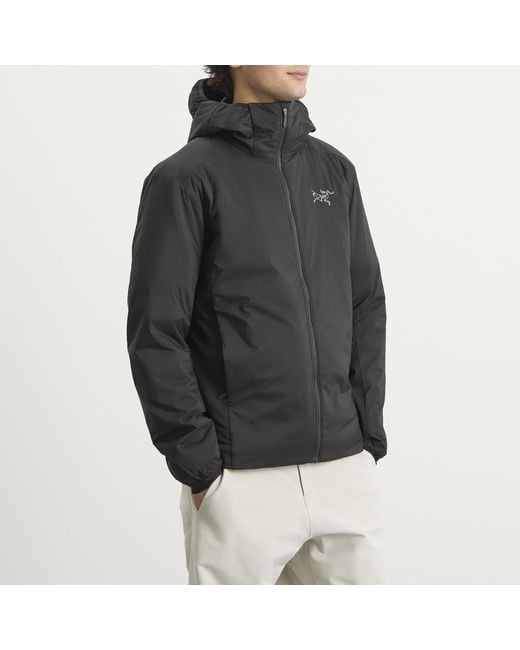 Arc'teryx Black Atom Hooded Jacket for men