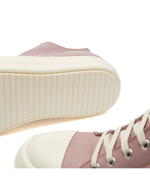 Rick Owens Pink Low Sneakers