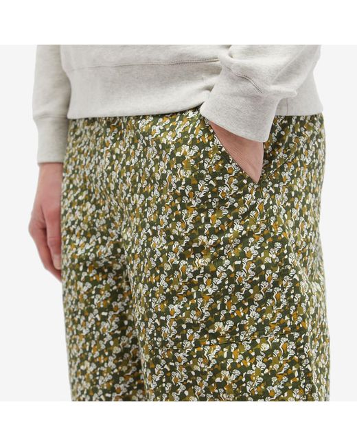 A.P.C. Green X Liberty Barry Shorts for men