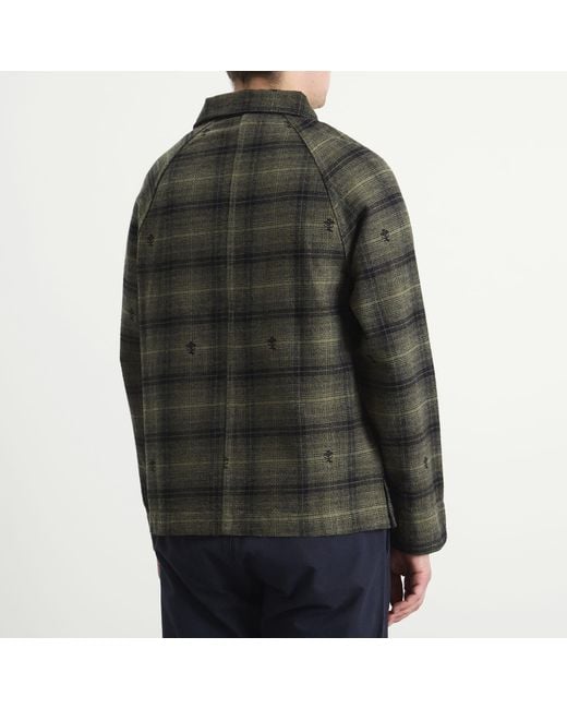 Service Works Green Thistle Plaid Foh Jacket for men