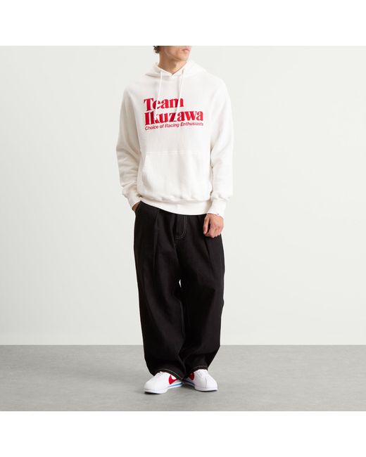 Team Ikuzawa White Logo Hoodie for men