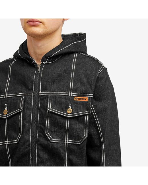 Butter Goods X Adilson Denim Jacket in Black for Men | Lyst UK