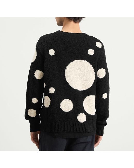 Folk Black Chain Crew Jumper for men