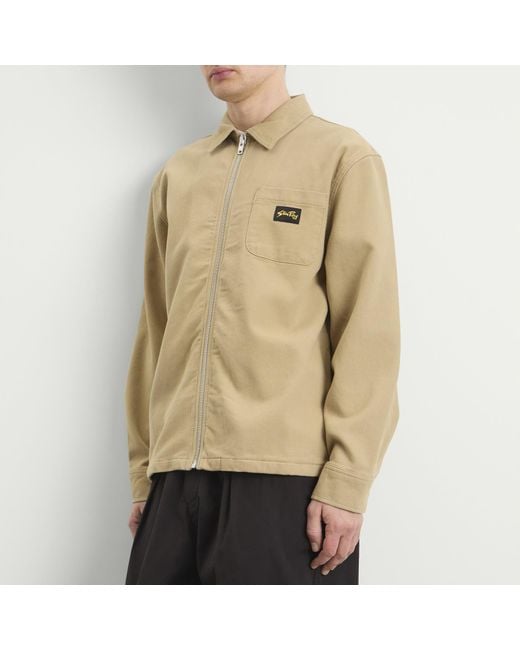 Stan Ray Natural Cord Zip Shirt for men