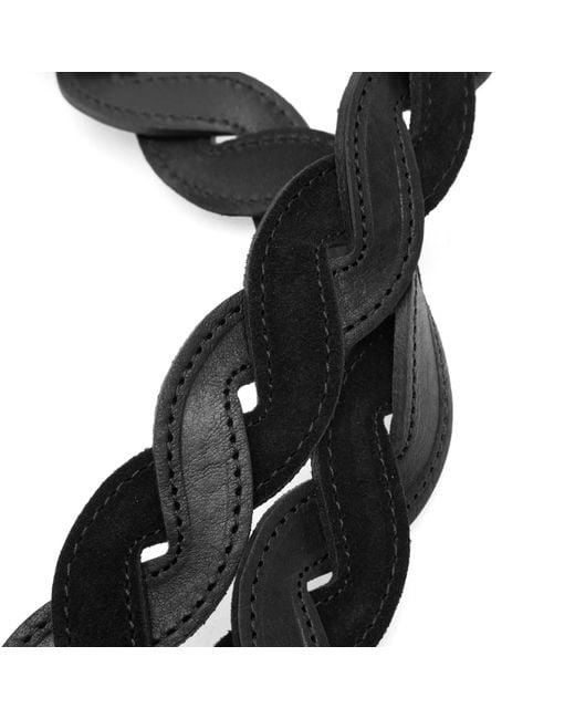 Drole de Monsieur Black Drole De Monsieur Woven Belt for men