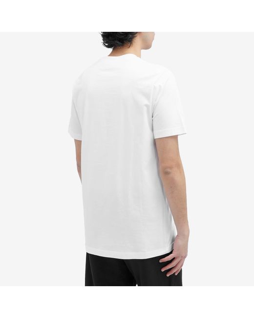 Marni White Gingham Logo T-Shirt for men