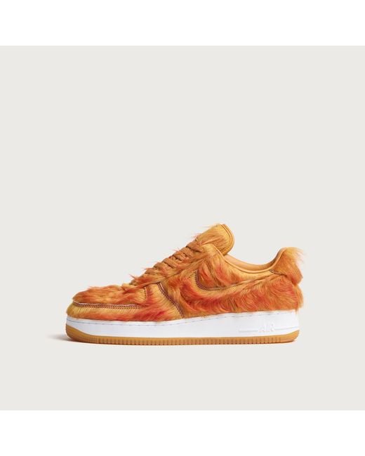Nike Orange Air Force 1 Sneaker for men