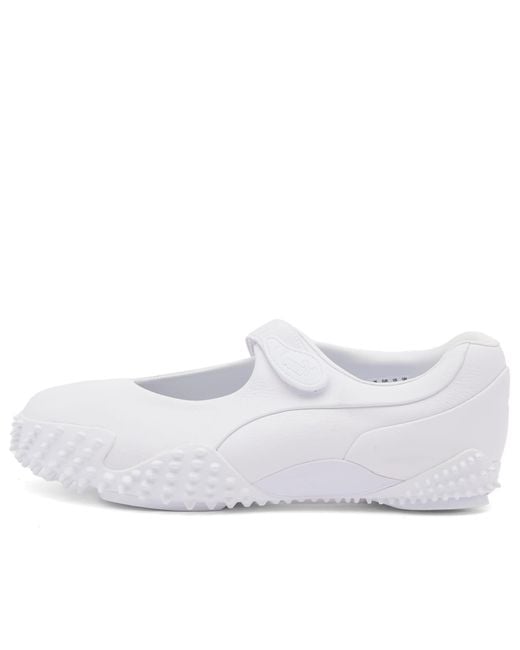PUMA White Mostro Fey Lth Sneaker