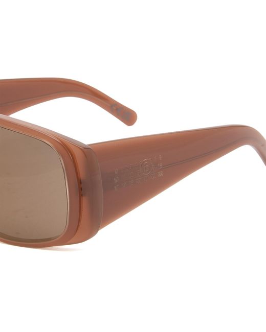 Retrosuperfuture Brown X Mm6 Mask Sunglasses
