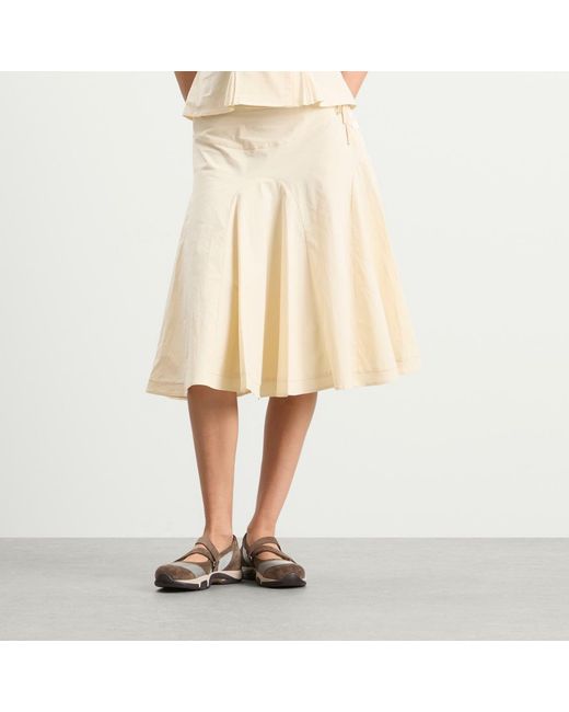 Peachy Den Natural Missy Midi Skirt Presented By End