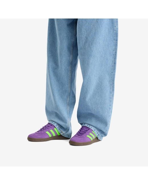 【ADIDAS】 Adidas Handball Special Purple Green Women's shoes adidas Handball Spezial W Active Purple/ Semi