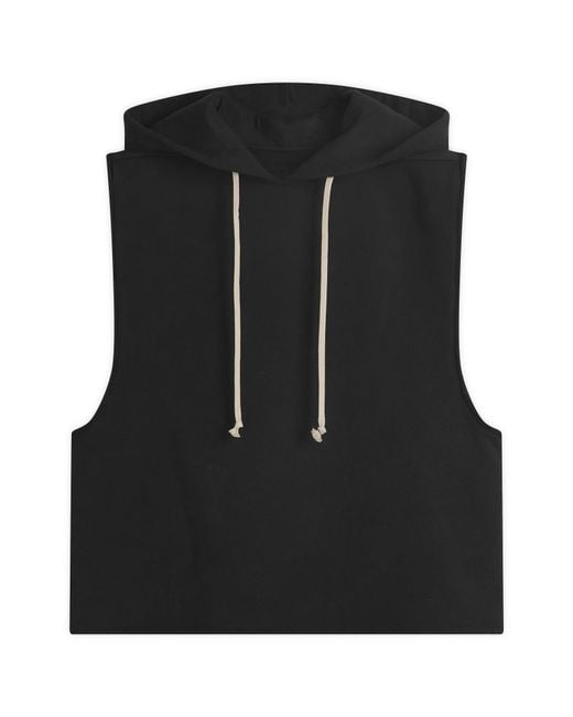 Rick Owens Black Hooded Tunic for men