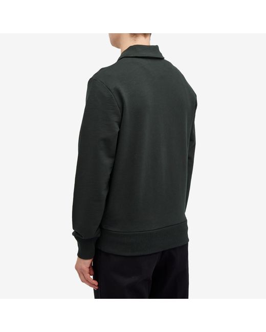 Fred Perry Black Zip Neck Collar Sweatshirt for men