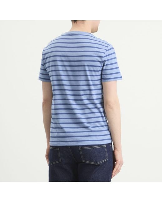 Polo Ralph Lauren Blue Stripe T-Shirt for men
