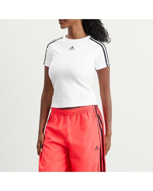 Adidas White Teamgeist Adicolor Slim Jersey