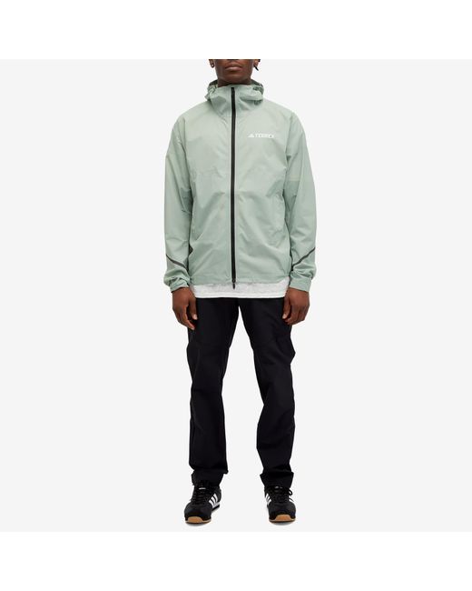 Adidas Green Xpr Light Rain Jacket for men
