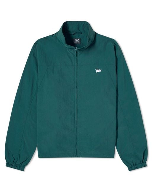 PATTA Green Basic M2 Nylon Track Jacket for men