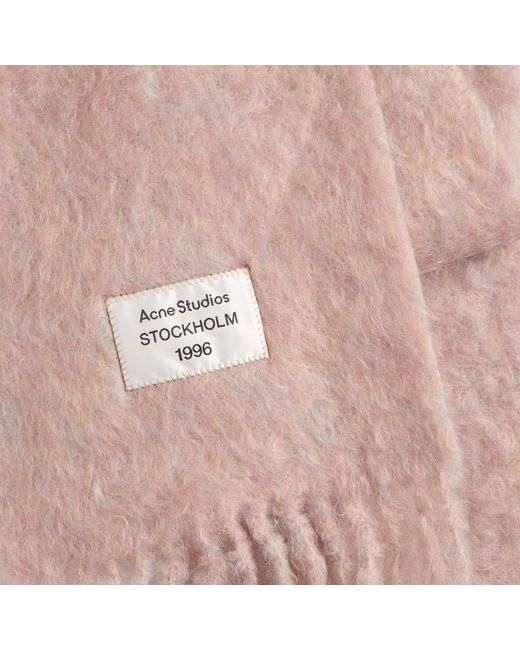 Acne Pink Voxy Scarf for men