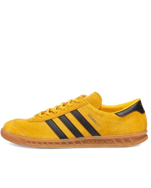 adidas Suede Hamburg in Yellow, Black & Gold (Yellow) for Men | Lyst