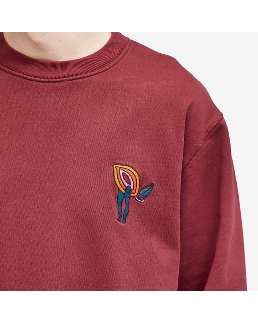 by Parra Red Fire Lemon Sweatshirt for men