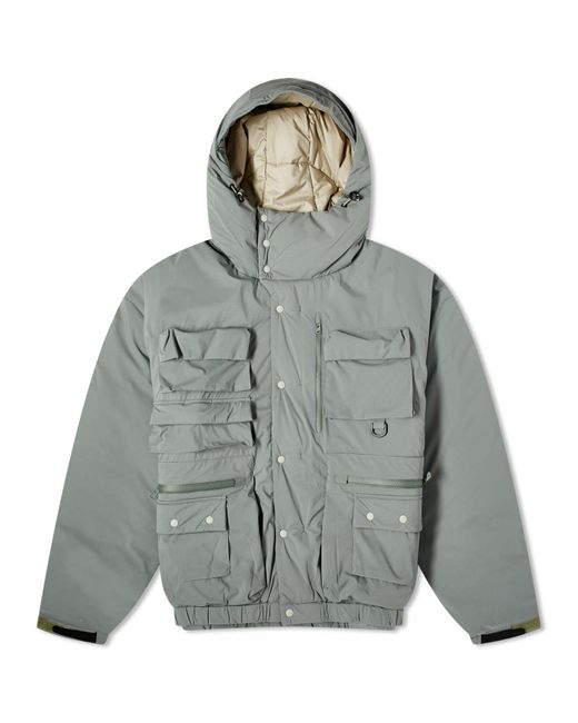 F/CE Gray Pertex Padded Multi-Pocket Jacket for men