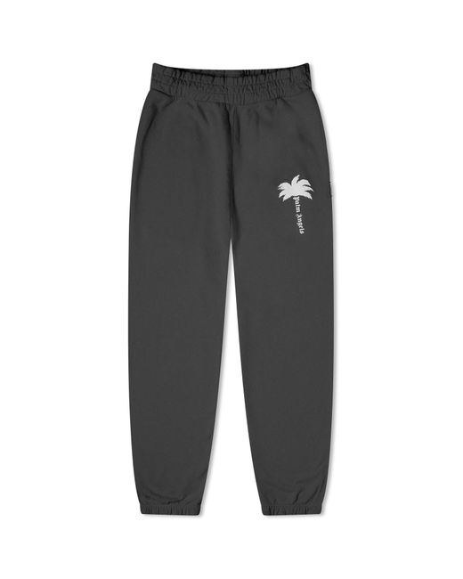 Palm Angels Gray Logo Sweatpants for men