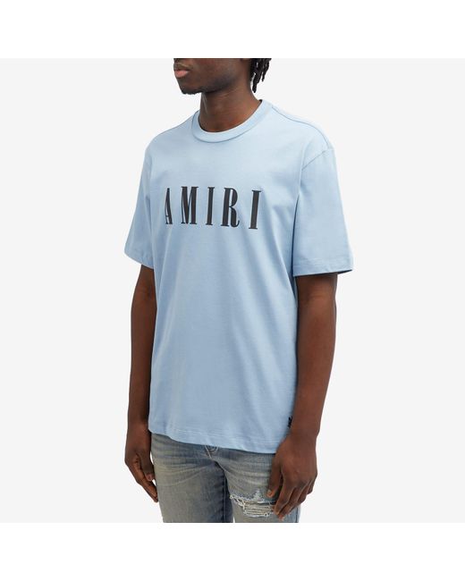Amiri Blue Core Logo T-Shirt for men