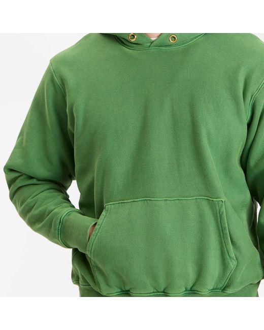 Les Tien Green Heavyweight Hoodie for men