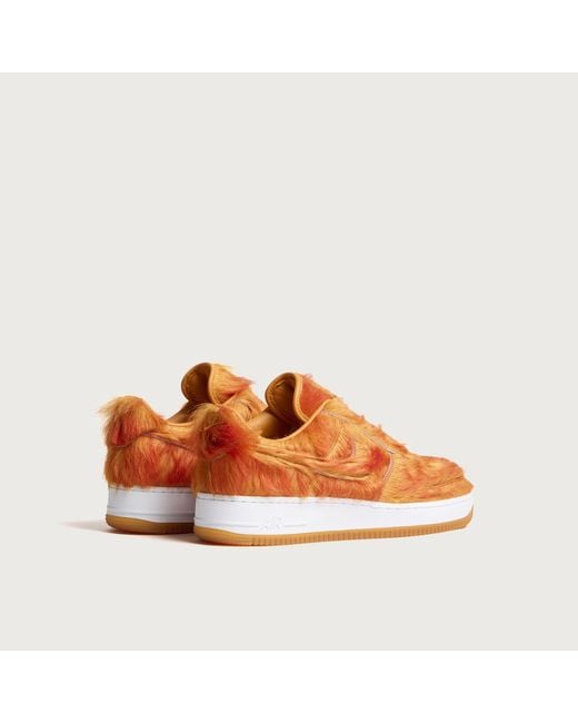 Nike Orange Air Force 1 Sneaker for men