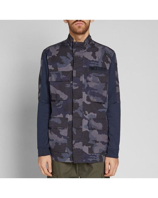 nike blue camo jacket