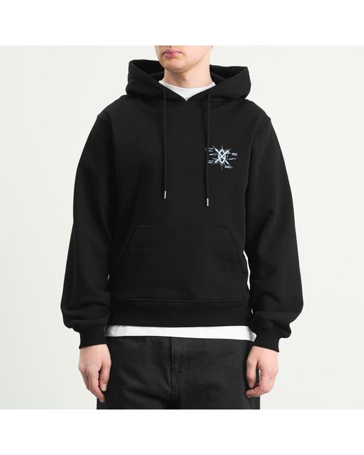 Daily Paper Black Shield Evolution Hoodie for men