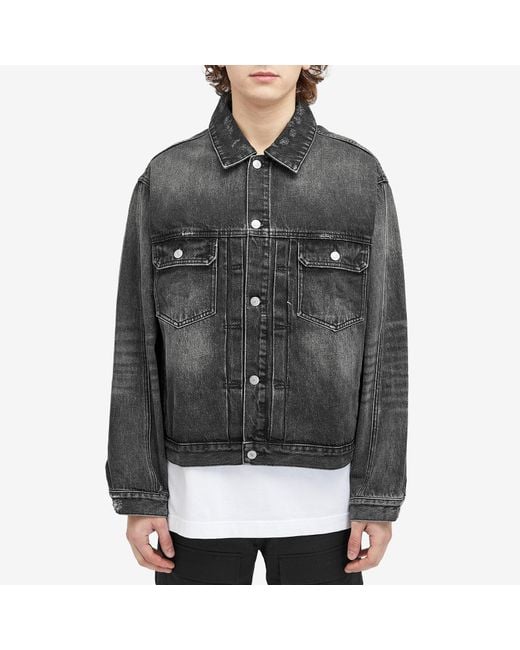 Cole Buxton Black Type Ii Denim Jacket for men