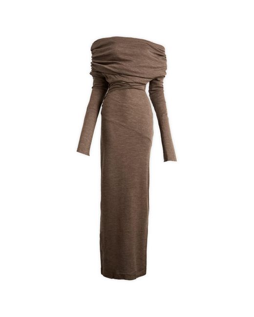 entire studios brown dress Entire Studios Midi Muscle Tank Top Dress S