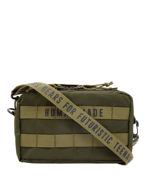 Human Made Green Military Shoulder Pouch Bag for men