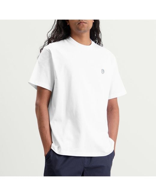 Palmes White Ball T-Shirt for men