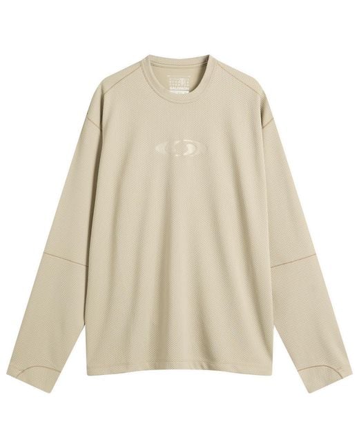 Maison Margiela Natural Mm6 X Salomon Long-Sleeved Top for men